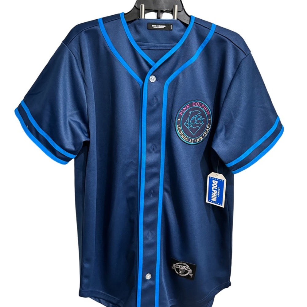 Pink Dolphin Navy Blue Women's Jersey